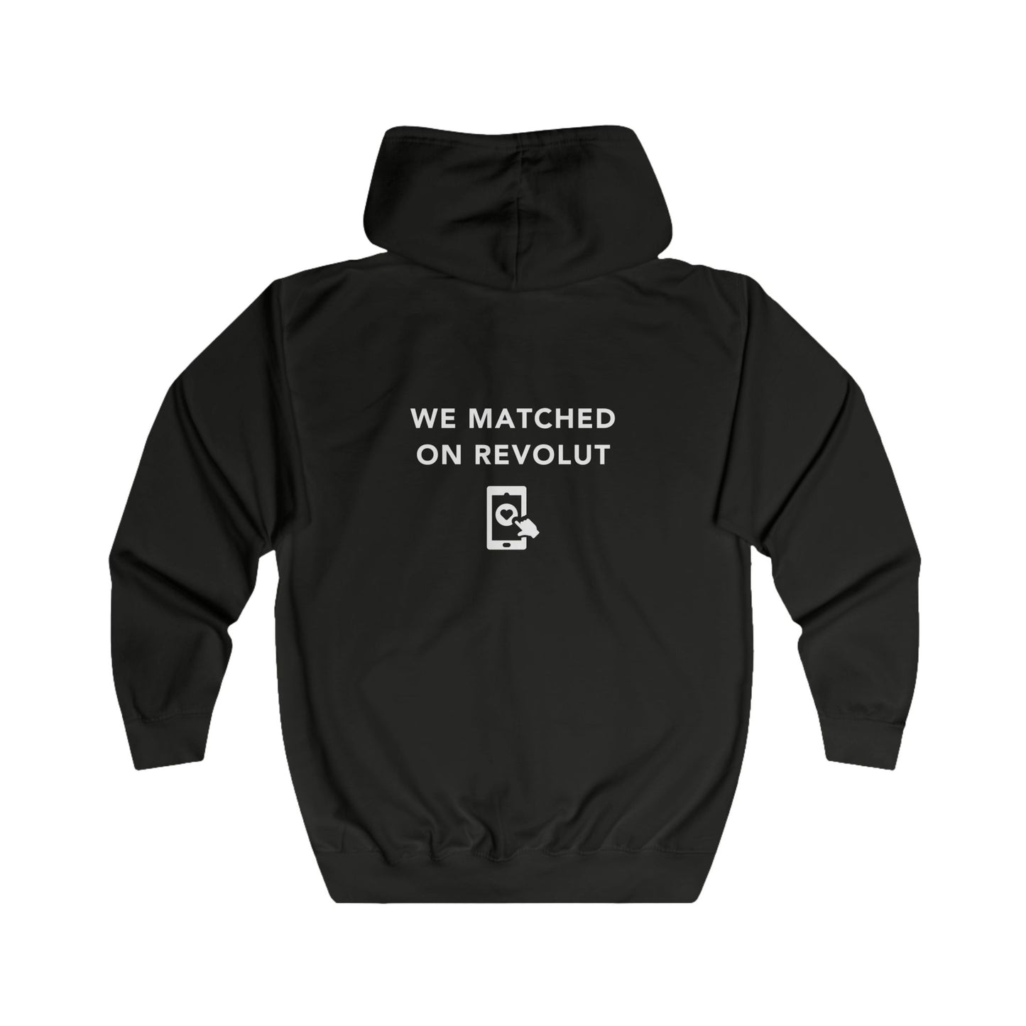 Unisex Full Zip Hoodie - Lets Match on Revolut - Color of Choice