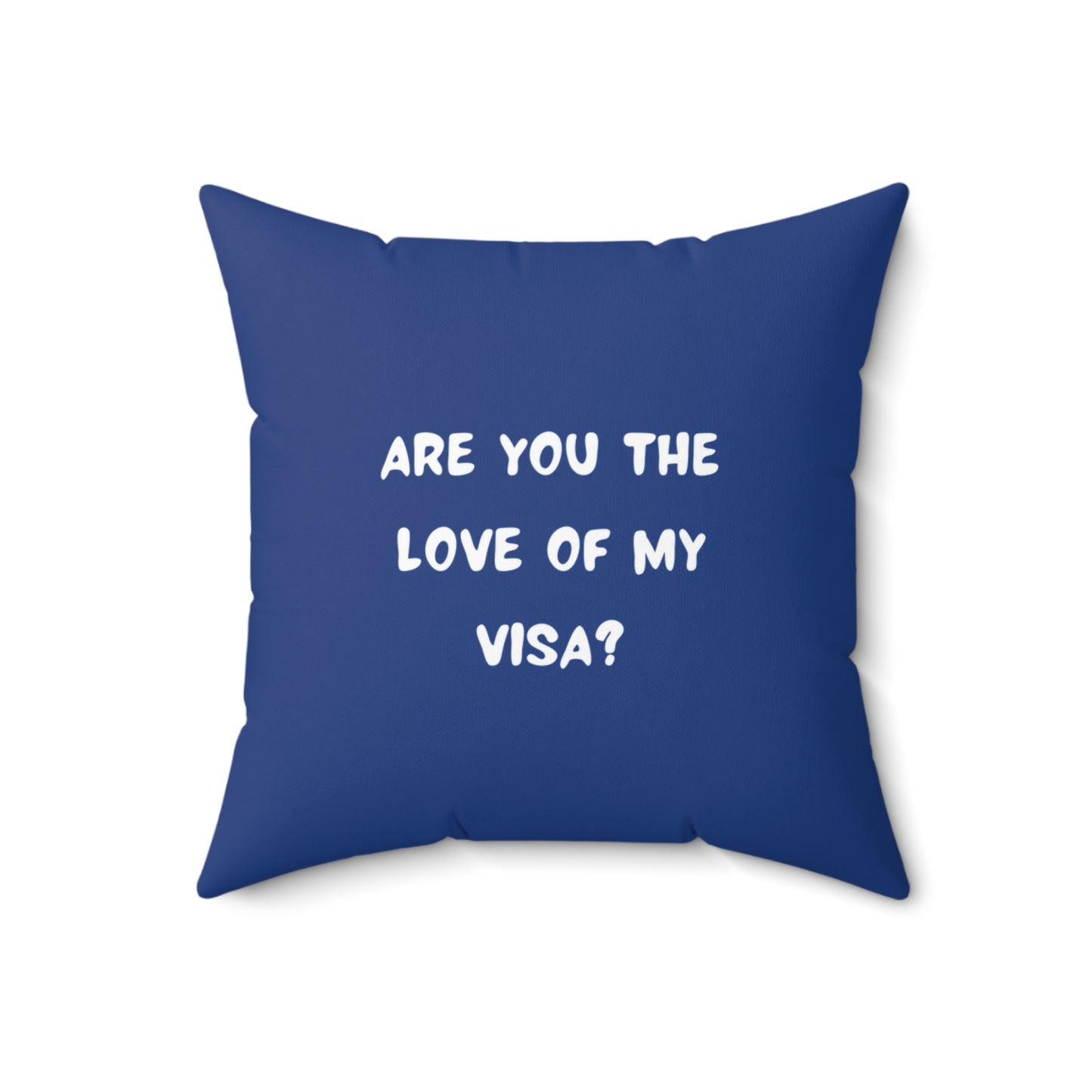Spun Polyester Square Pillow - Red - Love of my Visa