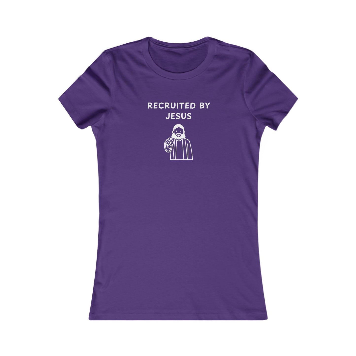 Women's Slim-Fit Tee - Recruited by Jesus