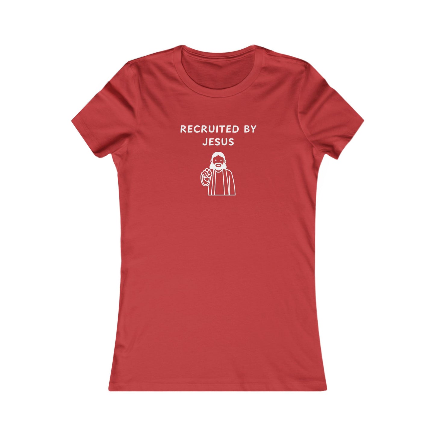Women's Slim-Fit Tee - Recruited by Jesus