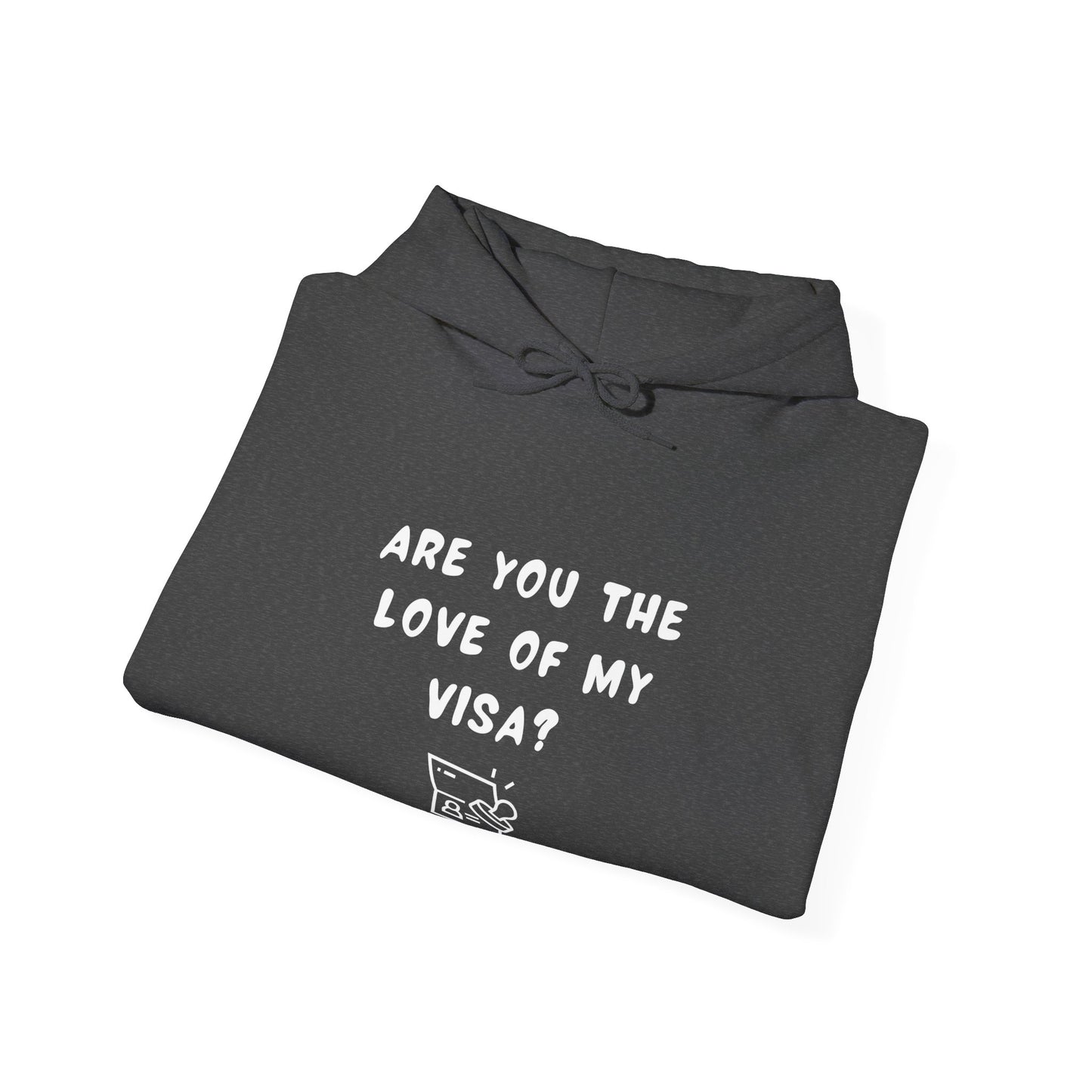 Unisex Hooded Sweatshirt - Funny Love of my Visa - Color of Choice