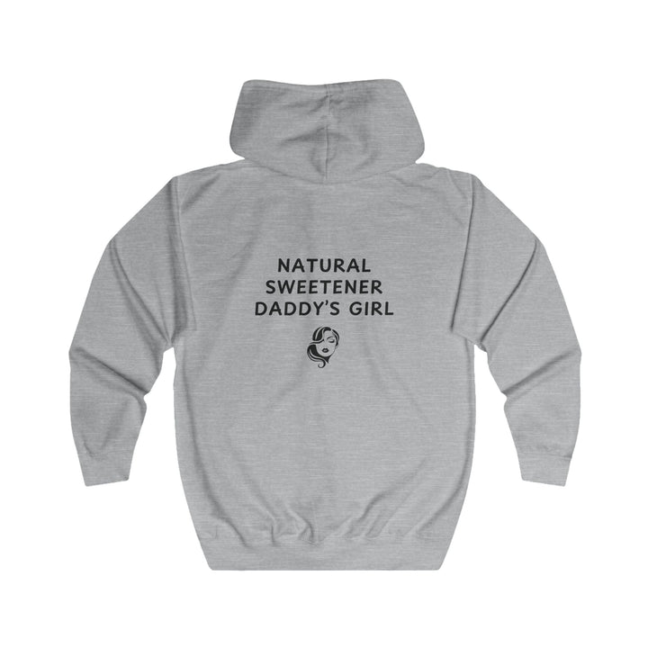Unisex Full Zip Hoodie - Natural Sweetener Daddy's Girl