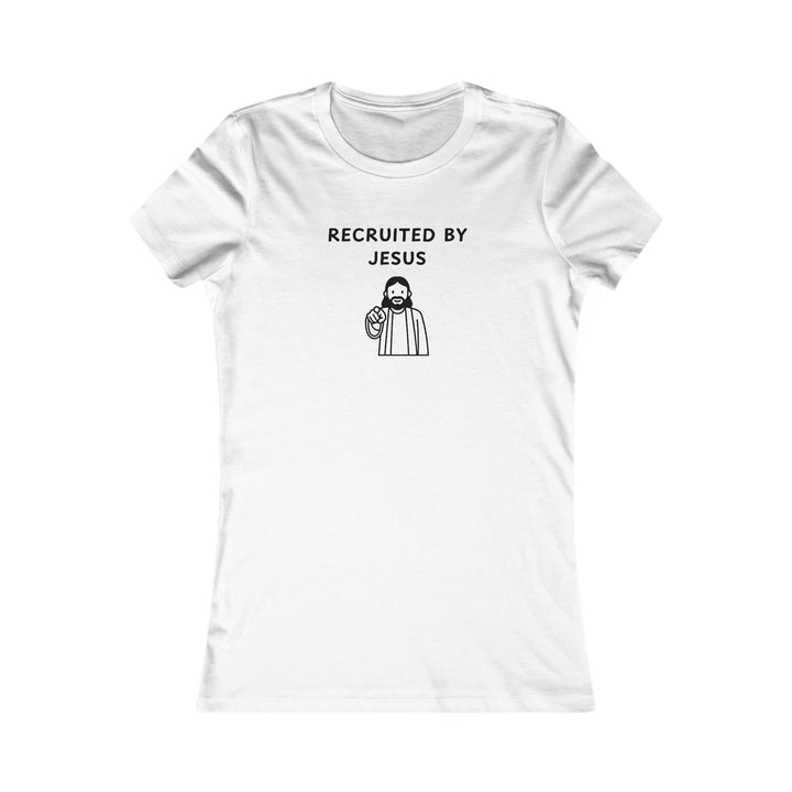 Women's Slim-Fit Tee - Recruited by Jesus
