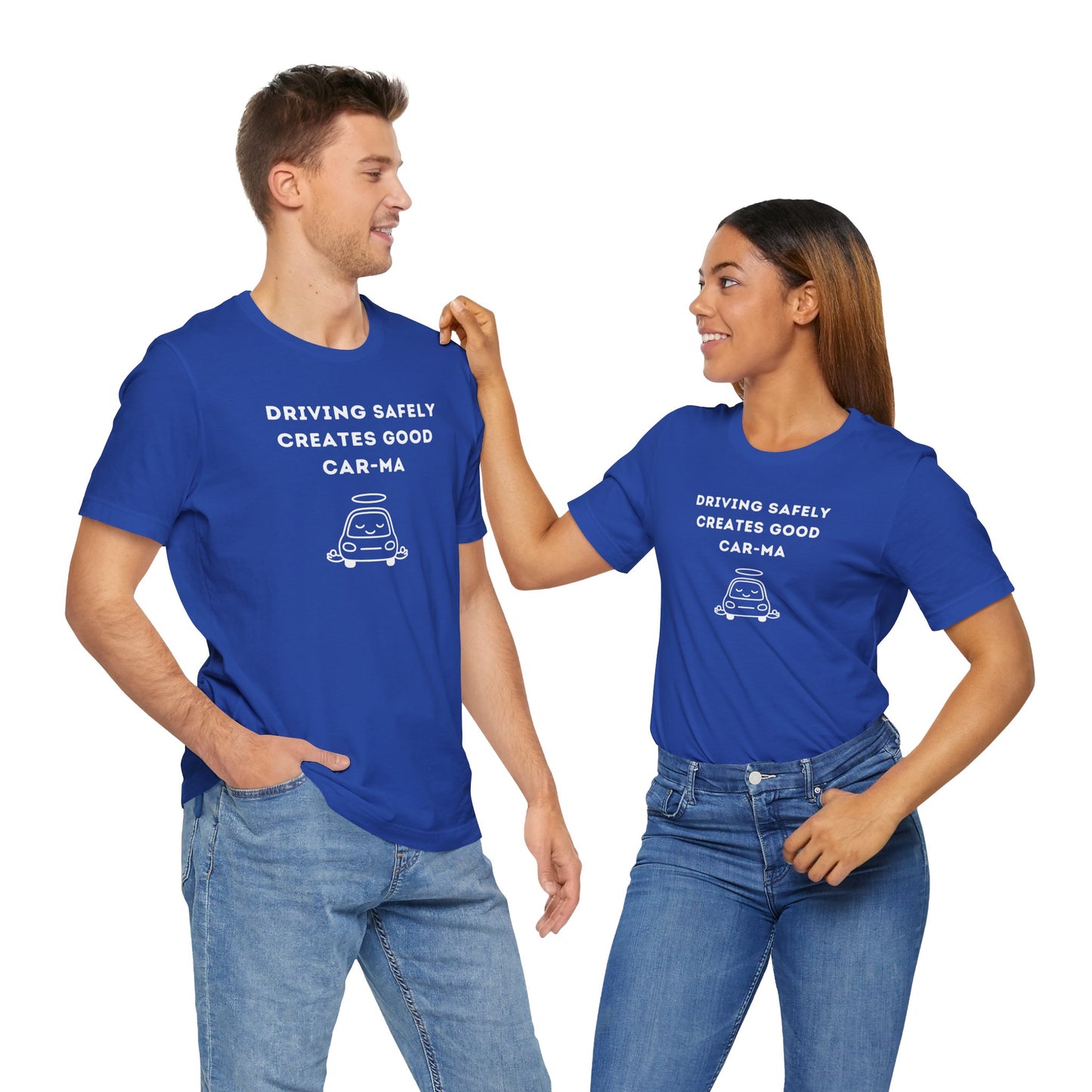 Unisex Short Sleeve Tee - Driving Safely creates good Car-ma