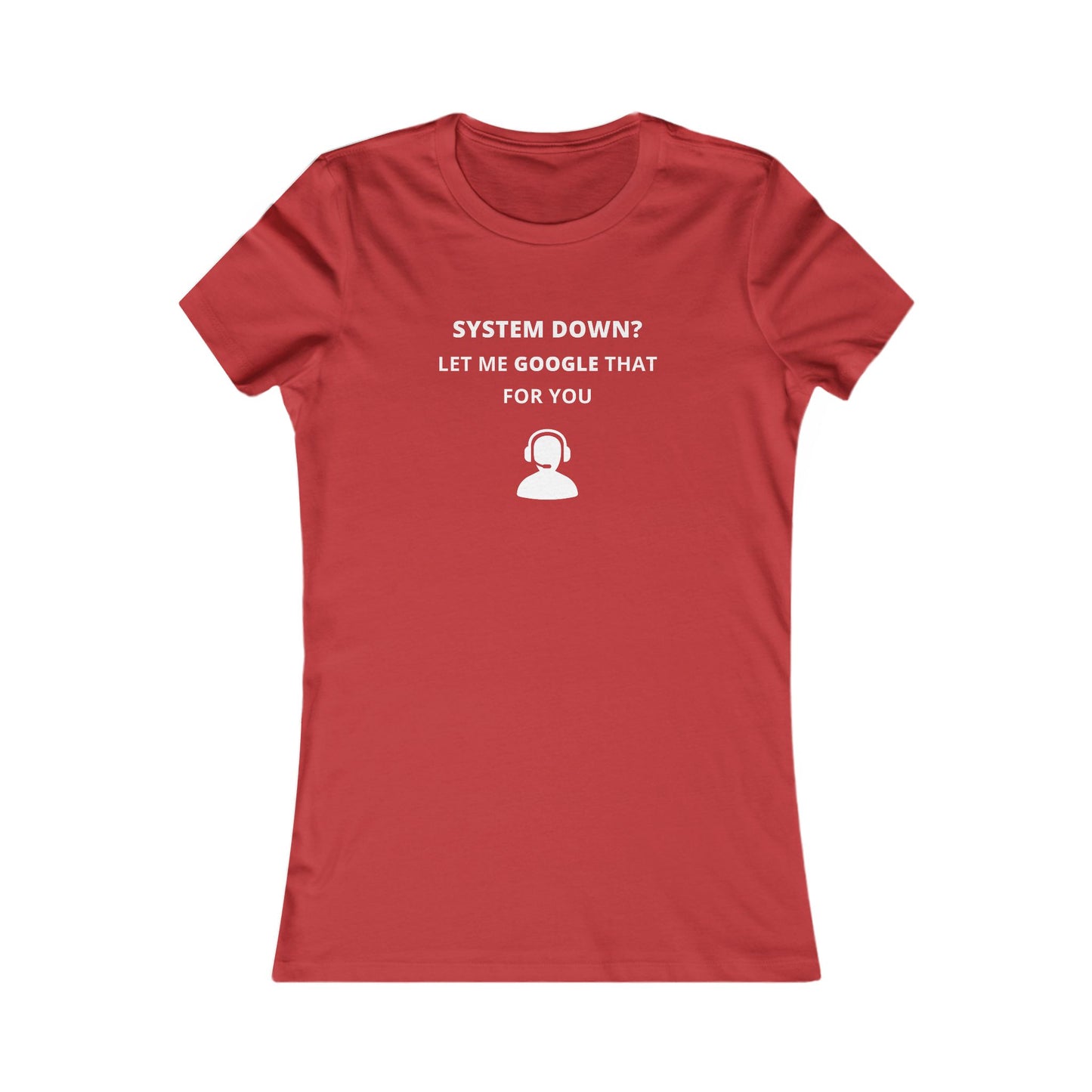 Women's Slim-Fit Tee - System down? Let Google that for you