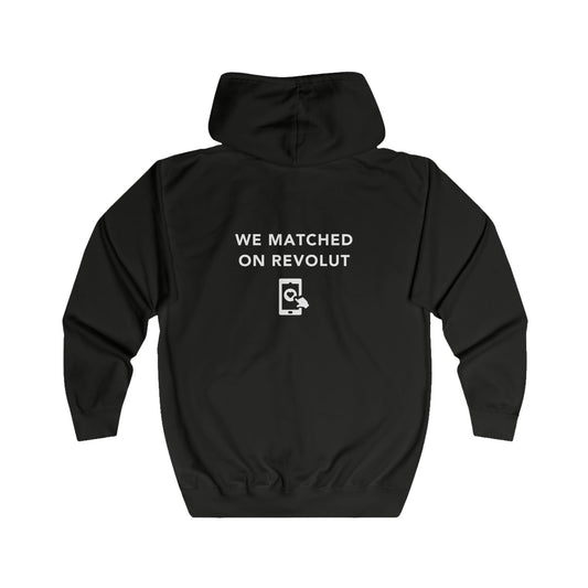 Unisex Full Zip Hoodie - Lets Match on Revolut - Color of Choice
