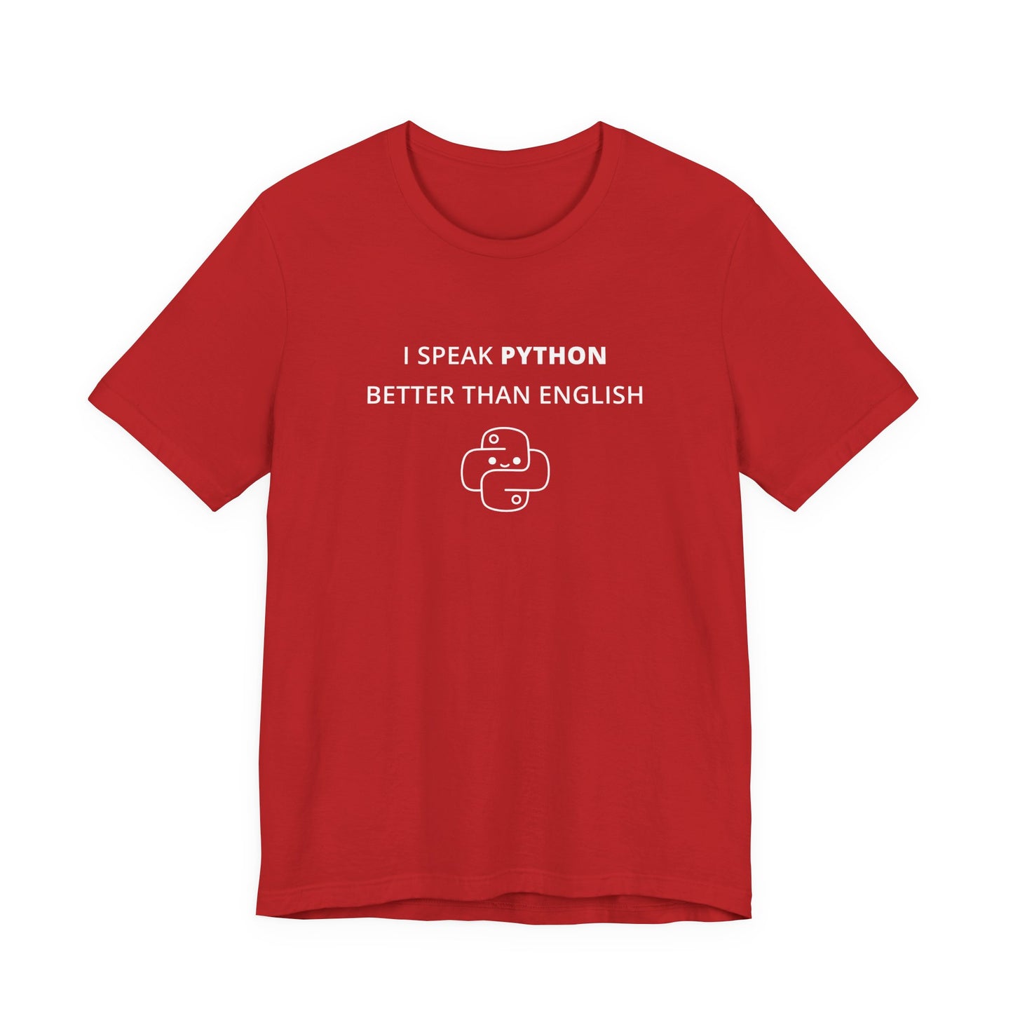 Unisex Short Sleeve Tee - I speak Python better than English