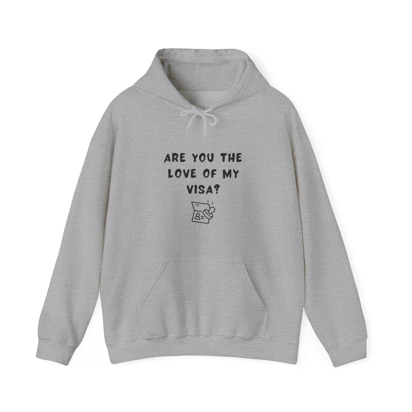 Unisex Hooded Sweatshirt - Are you the love of my Visa?