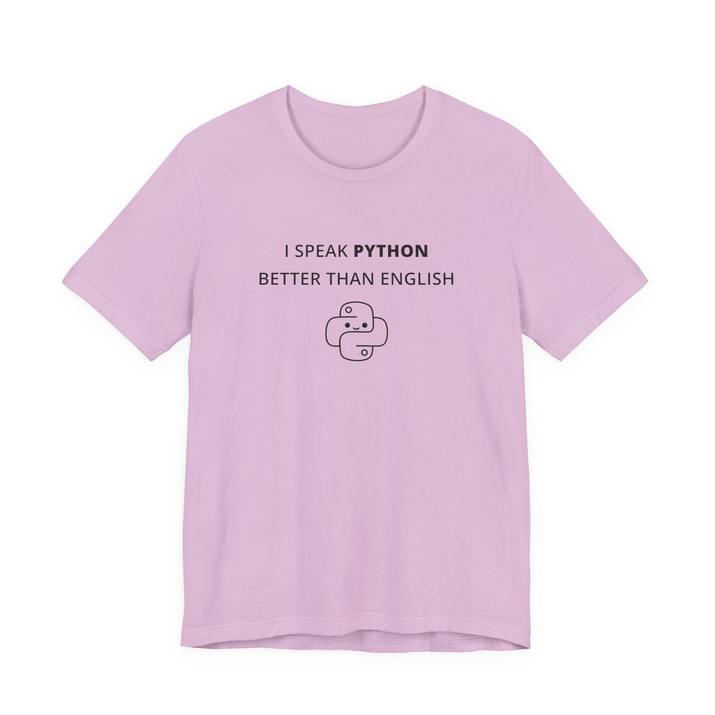 Unisex Short Sleeve Tee - I speak Python better than English