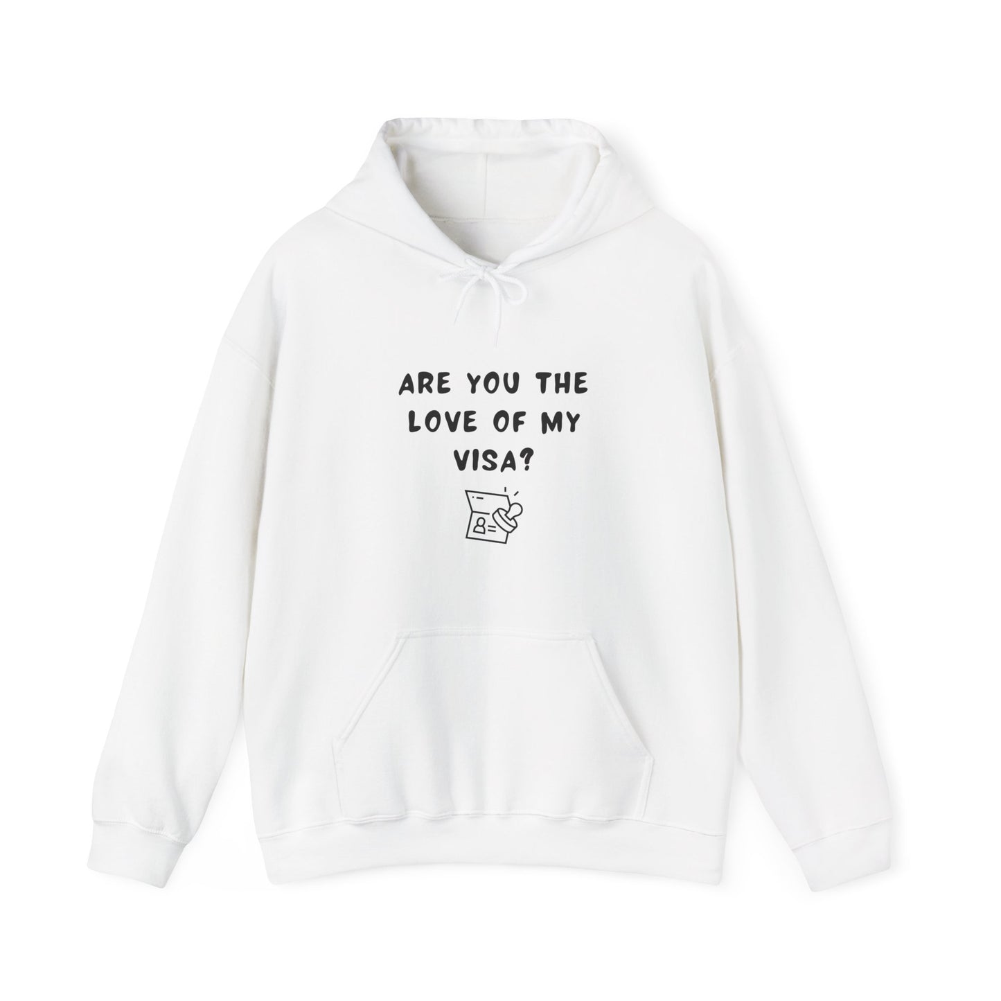 Unisex Hooded Sweatshirt - Are you the love of my Visa?