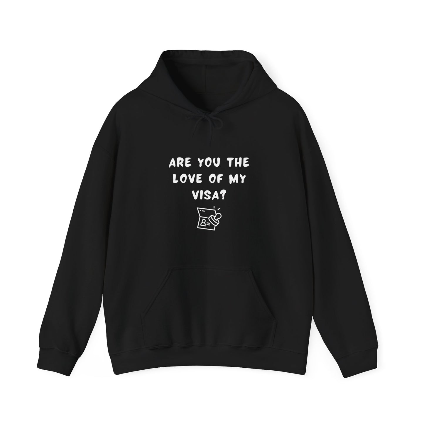 Unisex Hooded Sweatshirt - Are you the love of my Visa?