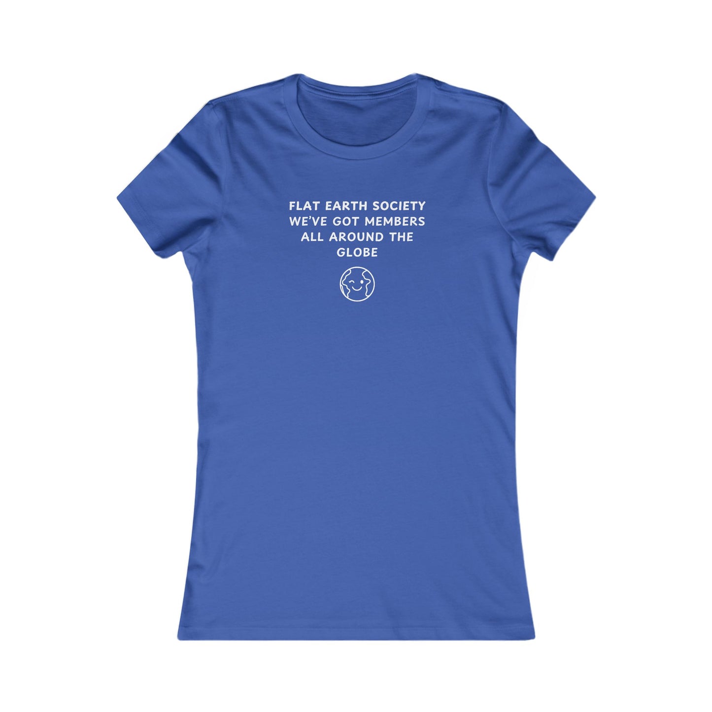 Women's Slim-Fit Tee - Flat Earth Society