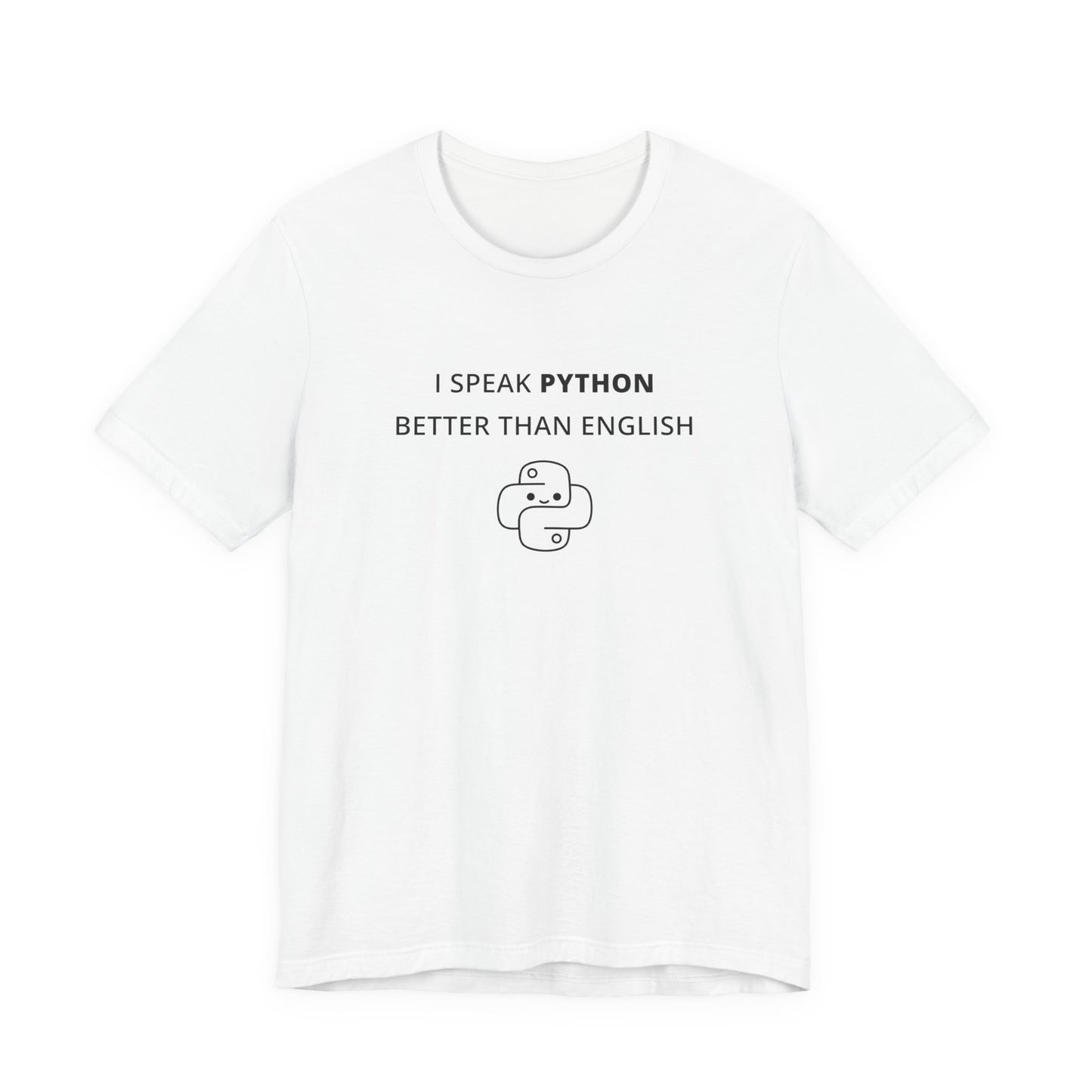 Unisex Short Sleeve Tee - I speak Python better than English