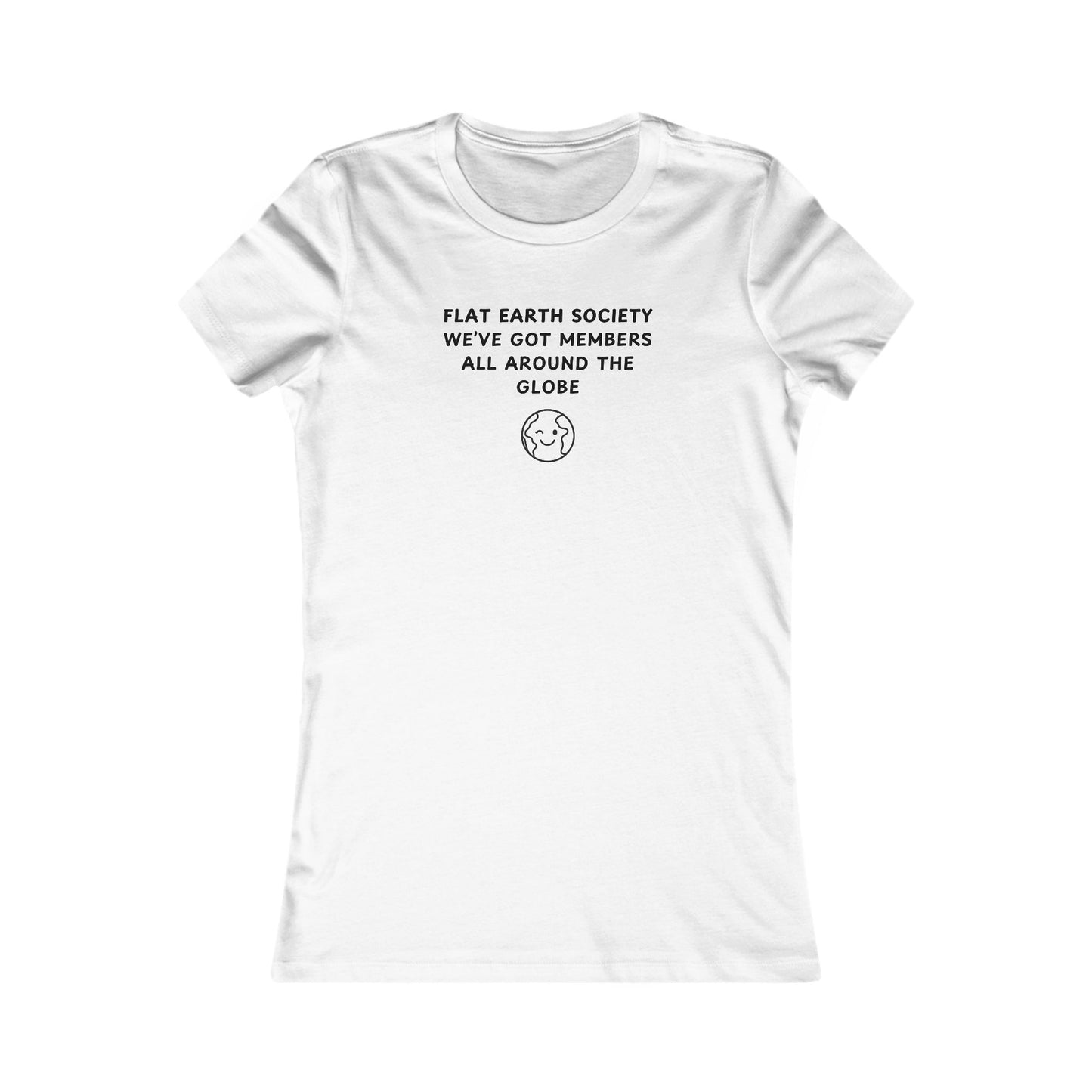 Women's Slim-Fit Tee - Flat Earth Society