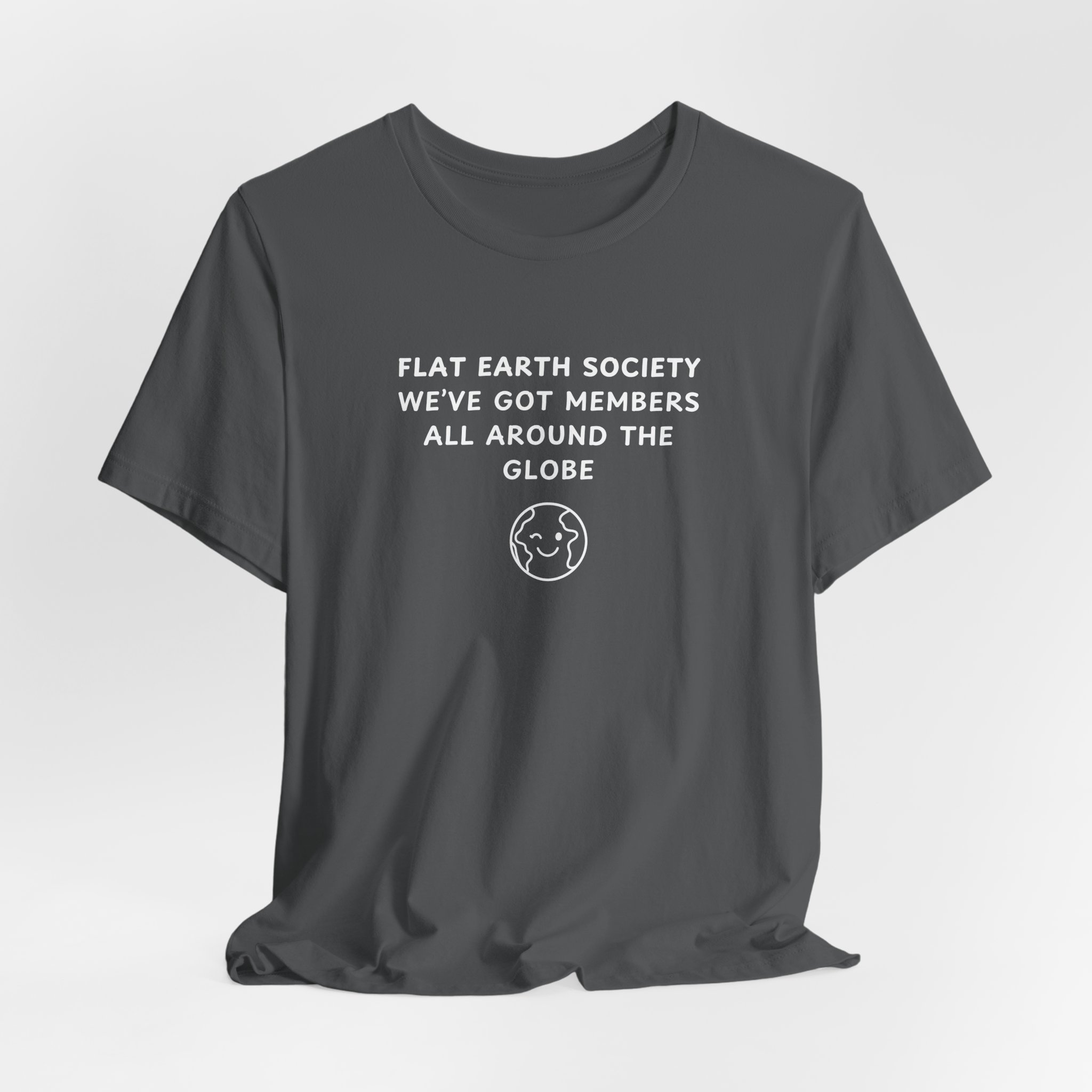 Unisex Short Sleeve Tee - Flat Earth Society - Image 11