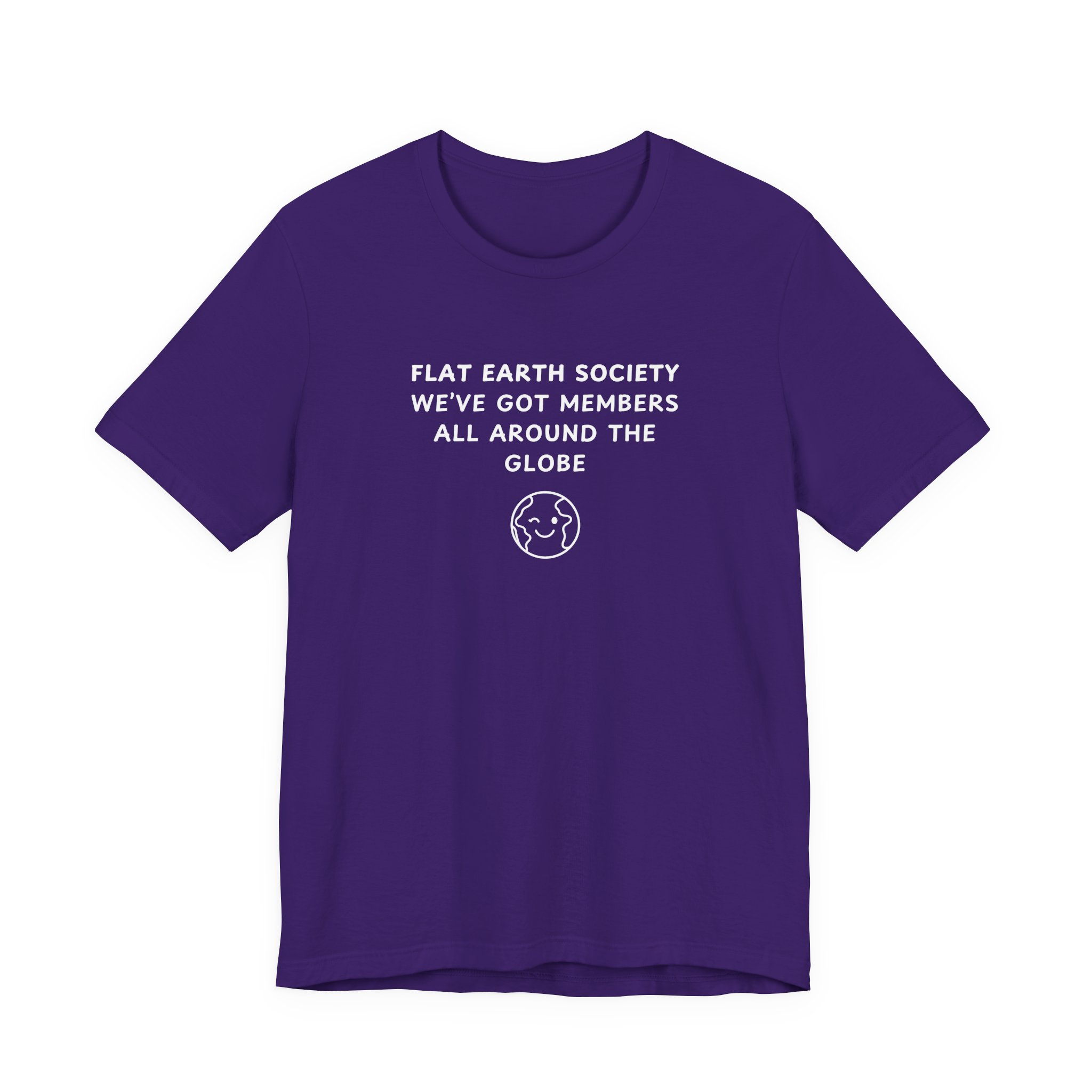 Unisex Short Sleeve Tee - Flat Earth Society - Image 14
