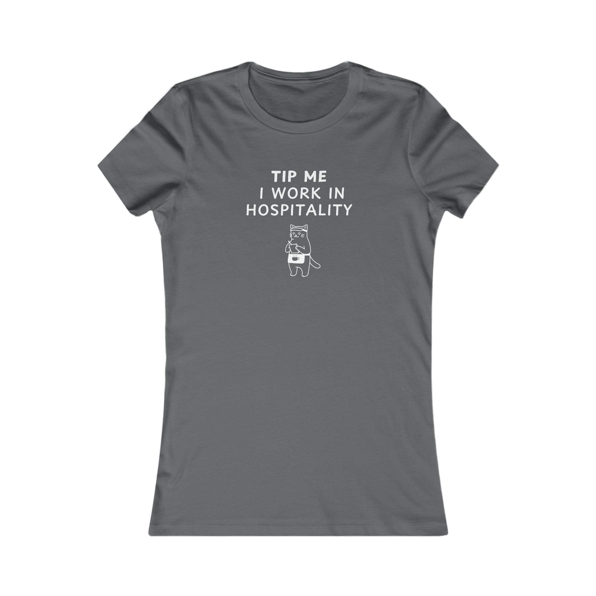 Women's Slim-Fit Tee - Tip me I work in Hospitality - Image 5