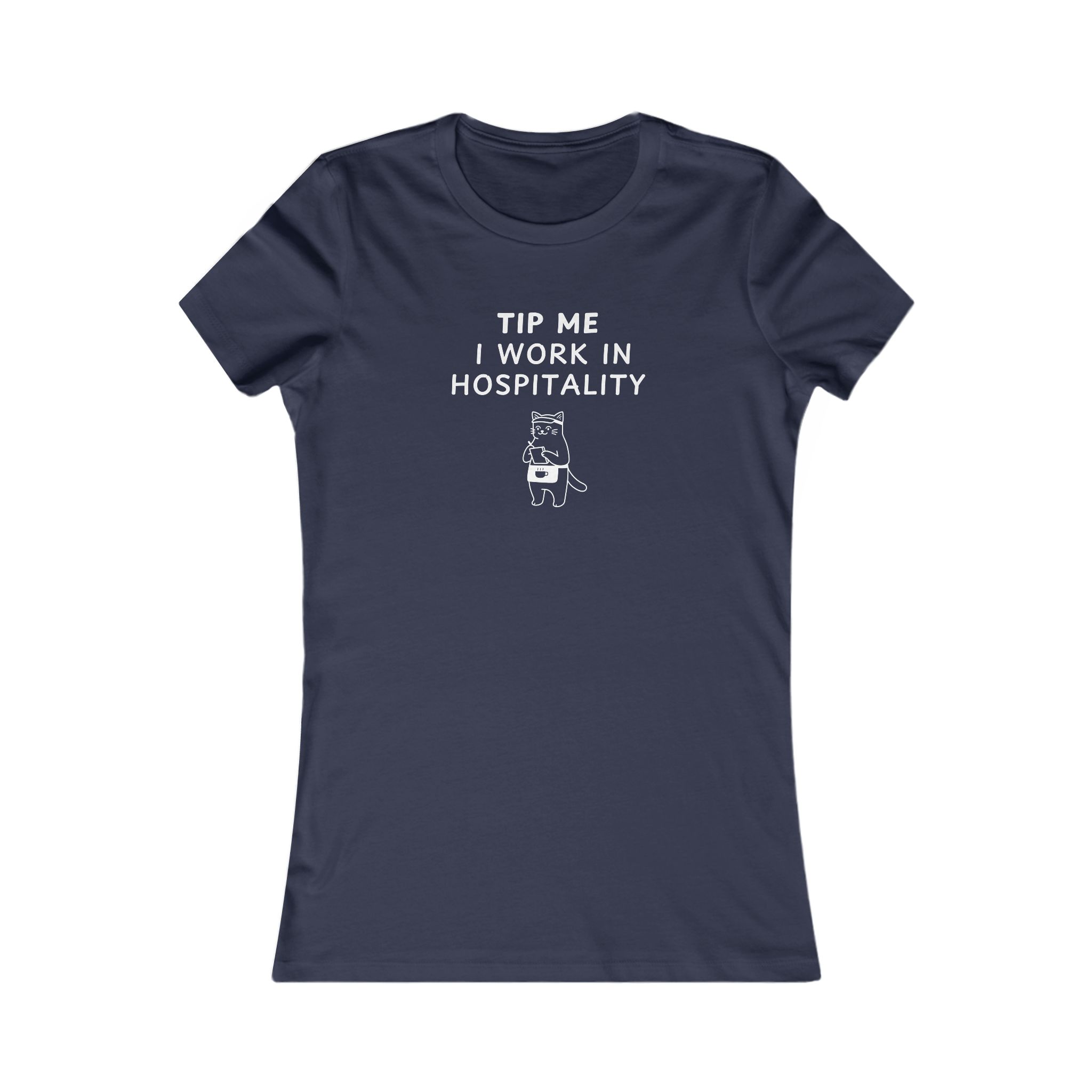 Women's Slim-Fit Tee - Tip me I work in Hospitality - Image 6
