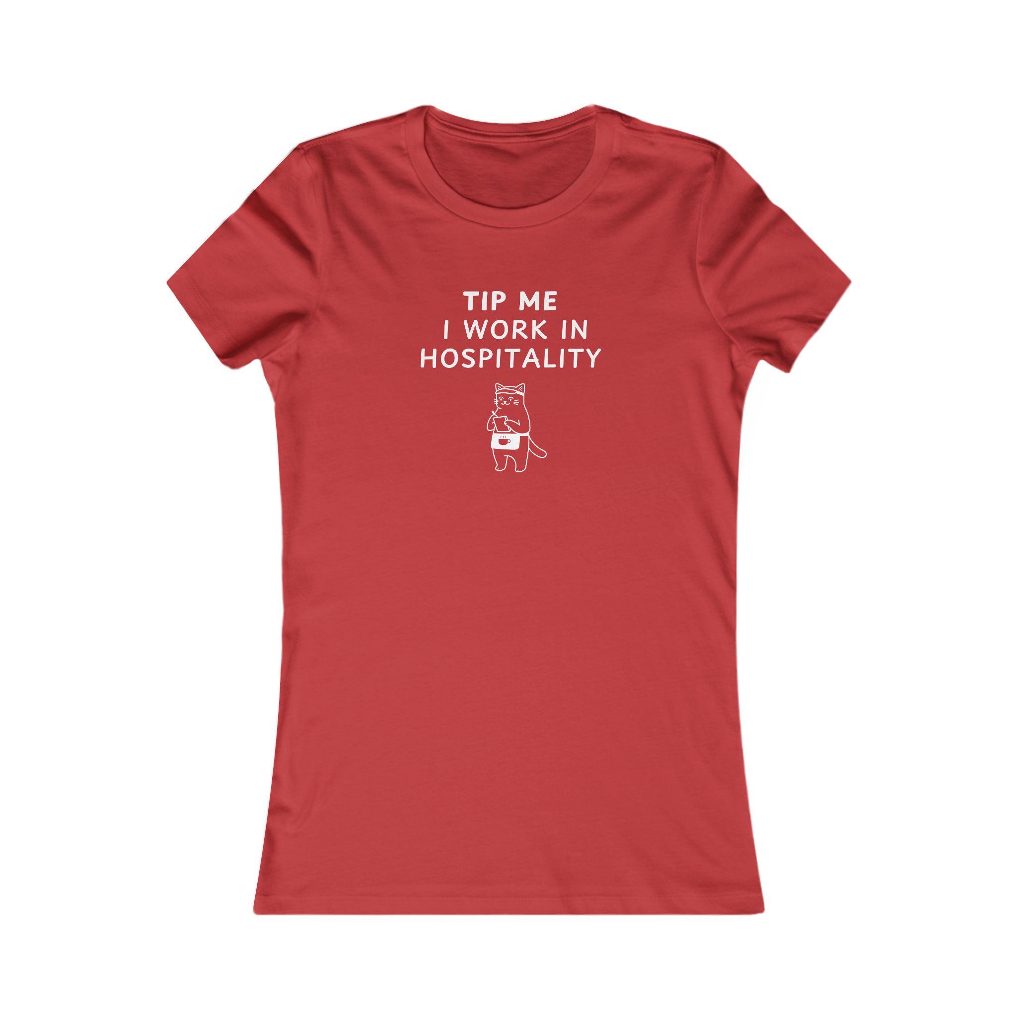 Women's Slim-Fit Tee - Tip me I work in Hospitality - Image 9